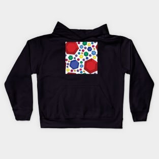 Bright retro gems pattern Kids Hoodie